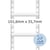 Etiket HERMA 8212 101.6x35.7mm 1-baans wit 4000 stuks
