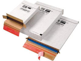 ColomPac Verzenddoos zelfklevend, 244 x 344 x 45mm, wit (pak 20 stuks)