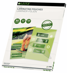 LAMINEERHOES LEITZ A3 2X80MICRON EVA artikel afbeelding