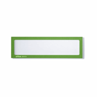 Magnetische infohoes voor titels, A4 staand / A5 liggend, 225x60 mm frame (Framekleur: groen)