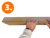 Driehoekskoker bruin,  99mm. Lengte 719mm. artikel afbeelding