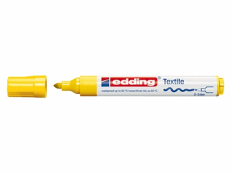 VILTSTIFT EDDING 4500 TEXTIEL ROND 2-3MM GEEL artikel afbeelding