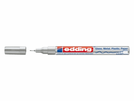 Viltstift Edding 780 lakmarker rond 0.8mm zilver