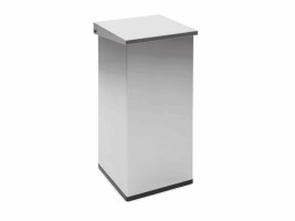 Afvalbak Carro-Lift Recycling 2x52,5, kleur mat RVS, model VB 018543
