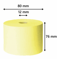 Hydrofixrollen, 76x80x12mm, 80 gram, kleur geel