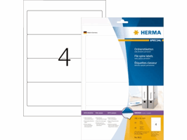 Rugetiket HERMA 8621 breed 61x192mm zelfklevend wit