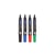 Board- en flip-overmarkers, in verschillende kleuren per set 6 x rood, blauw, groen en zwart VE = 24 stuks