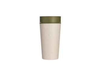 Drinkbeker circulaire 340ml crème groen