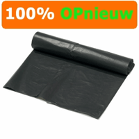 Afvalzak regeneraat "Opnieuw" 70x110cm Grijs 40my 20 zak/rol. [Pallet]