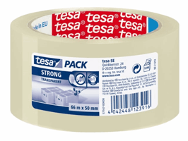 TESA 57167 Verpakkingstape PP-acryl no noise. 50mm x 66m transparant