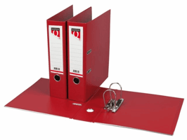 Ordner Quantore A4 80mm PP donkerrood
