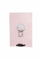 ESD Antistatische pinkpoly zak met zipsluiting afmeting 127x203mm, dikte 90micron, verpakt per 100 stuks