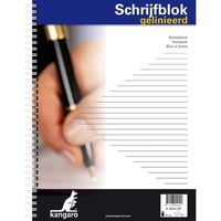 Spiraalblok Kangaro A4 lijn 60g 100v/pk5