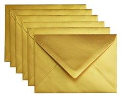 Envelop Papicolor C6 114x162mm Goud