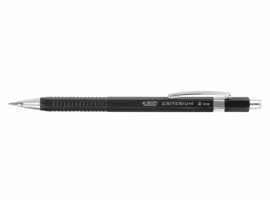 Vulpotlood Bic Criterium HB 2mm met gum metalen clip