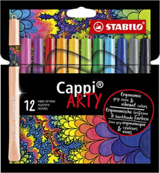 Viltstift STABILO Cappi 168/12-1-20 etui à 12 kleuren artikel afbeelding