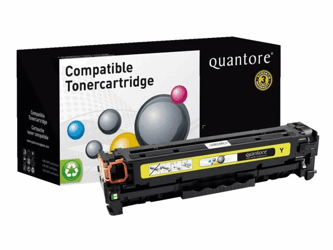 TONERCARTRIDGE QUANTORE HP CF382A 2.7K GEEL  artikel afbeelding