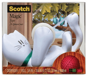 PLAKBANDHOUDER SCOTCH KAT C39 MET 19MMX8.89M WIT  artikel afbeelding