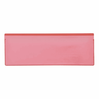 Etikethouders, VE = 50 stuks met magneetstrook (Breedte: 220 mm; Hoogte: 80 mm; Kleur: Rood; Voor papierformaat: 210x74 mm)