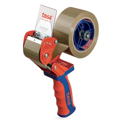 tesa® tesapack Comfort Verpakkingstape Handdispenser, 50 mm, Rood, Blauw