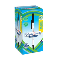Balpen Paper Mate Kilometrico Recycled zwart medium