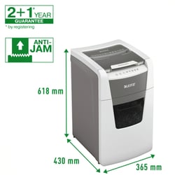 Papiervernietiger Leitz IQ Auto+ Office 150 P5 snippers 2x15mm