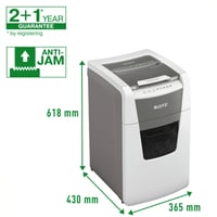 Papiervernietiger Leitz IQ Auto+ Office 150 P5 snippers 2x15mm