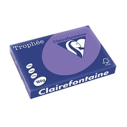 Clairefontaine Trophée Gekleurd Papier A3 160 g/m² Violet (1 pak x 250 vellen)