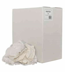 Poetslappen WL1 witte lappen 1e kwaliteit in 10 kg doos, 50 dozen per pallet artikel afbeelding