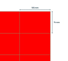Etiket Rillprint 105x74mm 800 etiketten