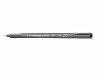 FINELINER STAEDTLER PIGMENT 308 0.05MM ZWART  artikel afbeelding
