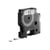 Dymo D1 labeltape 12mmx7m zwart op wit 45013