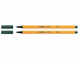 Fineliner STABILO point 88/63 fijn aardegroen