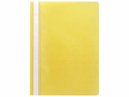 Staples Hechtmap Standaard 1-100 vel, geel (pak 10 stuks)