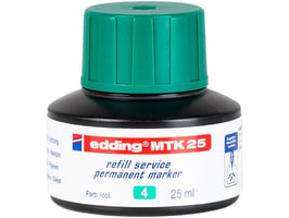 Edding MTK 25 Inkt Permanent, 25 ml, Groen (fles 25 milliliter)