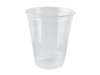 PAPSTAR Drinkbekers koude dranken, PLA "pure" 0,3 l Ø 9,5 cm 10,68 cm glashelder (pak 70 stuks)