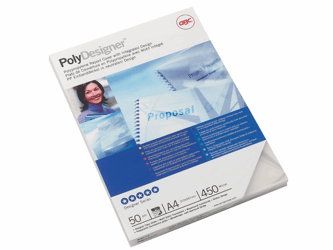 VOORBLAD GBC A4 PP 450MICRON SEMI TRANSPARANT artikel afbeelding