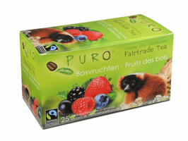PURO Thee Bosvruchten 2 gr, 6 x 25 envelop (doos 6 x 25 stuks)