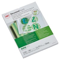 Lamineerhoes GBC glanzend foliedikte 75 µm, VE = 100 stuks voor formaat A4