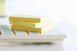 Memoblok 3M Post-it 655 76x127mm recycled geel 16x100 vel