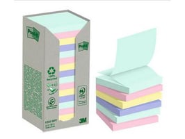 Recycled Z-Notes, Pastelkleuren, 76 x 76 mm