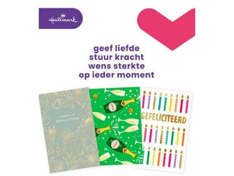 Wenskaart Hallmark felicitaties /pk6