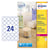 Etiket Avery L7780-25 rond 40mm transparant 600stuks