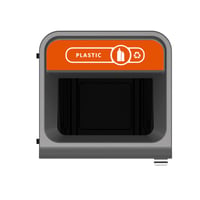 Configure Recyclingstation Plastic NL 87 ltr, Rubbermaid
