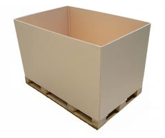 Kartonnen container zonder klep 1180x780x400mm, kleur bruin, BC-Golf 7mm