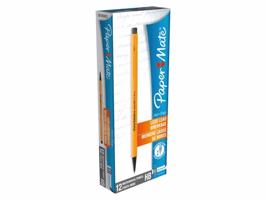 Vulpotlood Paper Mate non stop 0.7mm HB met clip en gum geel