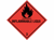 Gevarenetiket A20, 100X100mm rood opdruk zwart. Klasse 3 Inflammable Liquid artikel afbeelding