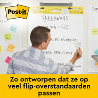 Meeting chart Post-it 563R Super Sticky 50,8x58,4cm met tafelstandaard wit