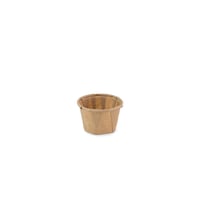 Bakje papier (FSC®) rond bruin 1.0oz / 30ml , ø 44 x h27mm