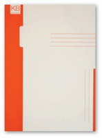 Trias binnenmap afmeting 31x22,5cm. Kleur oranje.